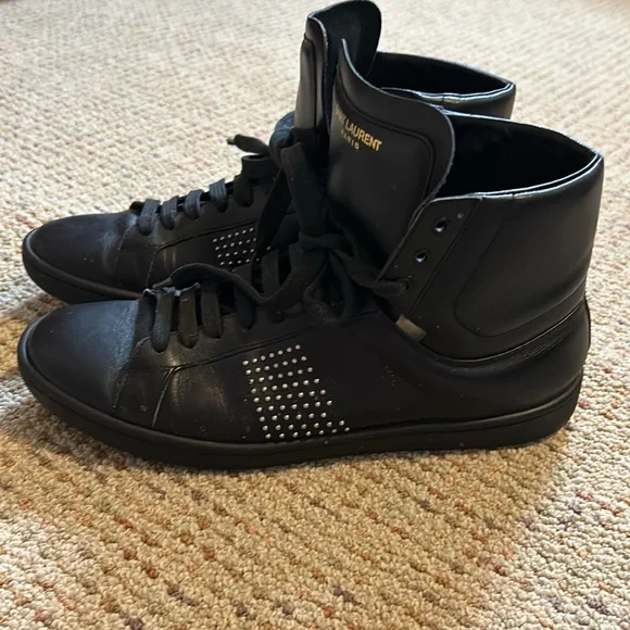 Saint Laurent High Tops with studs 39.5 - Picture 6 of 12
